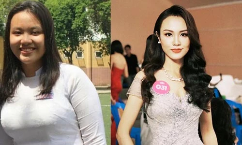 Body siêu nuột của thí sinh HHHV Việt Nam từng nặng 90kg