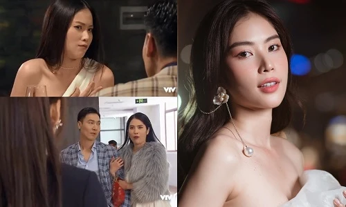 Nhan sắc Nam Anh “hẹn hò” với Mạnh Trường trong “Hương vị tình thân“