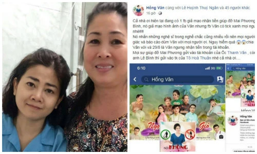 Bức xúc Facebook giả mạo sao Việt kêu gọi ủng hộ Lê Bình, Mai Phương
