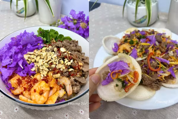 Cách làm gỏi hoa bằng lăng - món ăn “đu trend” đang hot rần rần