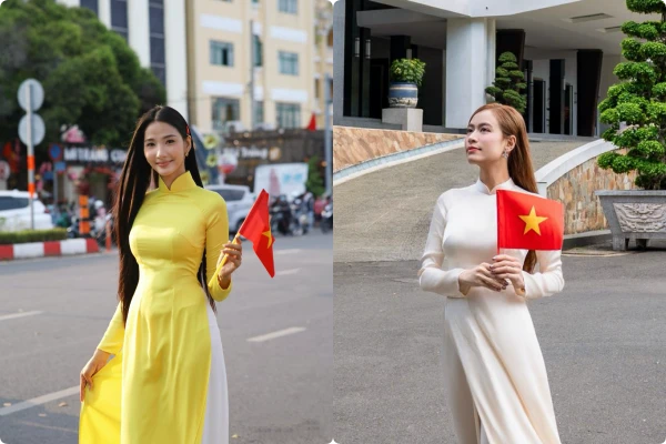 Hot face sao Việt: Hoàng Thùy chụp ảnh áo dài hướng về đại lễ