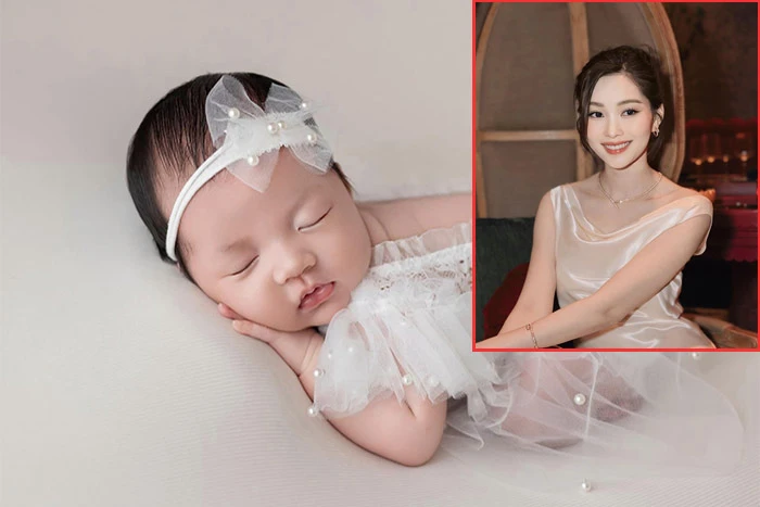 Hoa hậu Đặng Thu Thảo khoe con gái thứ ba mới sinh