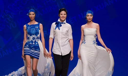 Hoa hậu Ngọc Hân tự tin ra mắt bộ sưu tập mới