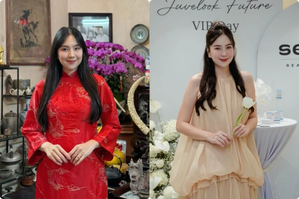 Bí quyết mặc đẹp giấu bụng bầu của MC Mai Ngọc