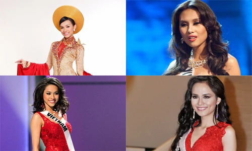 Ngắm người đẹp Việt tại các đấu trường Hoa hậu Hoàn vũ