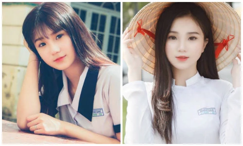 Ảnh cấp 3 đẹp thiên thần của thí sinh 18 tuổi vào chung kết HHVN