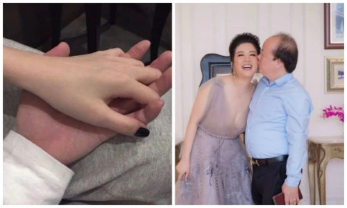 Đinh Hiền Anh và chồng Thứ trưởng tận hưởng Valentine lãng mạn