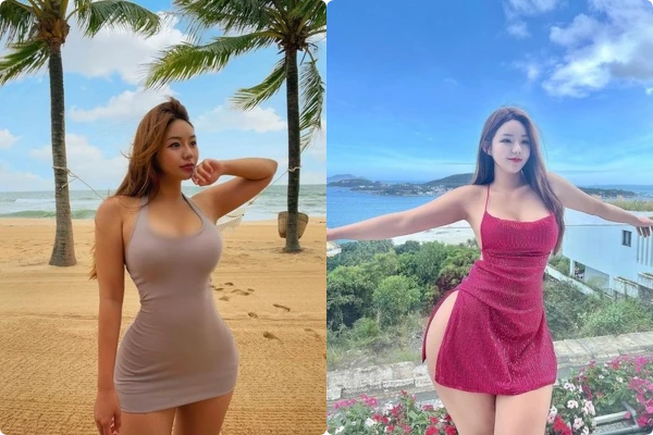 Người đẹp siêu vòng 3 Hàn Quốc chăm mặc trang phục bó sát
