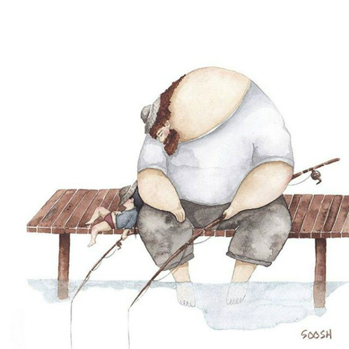 Con gái đi theo cha tới bất cứ nơi đâu. Cha chẳng cần người bạn đồng hành nào nữa cả, bởi đã có con gái bên cạnh.
