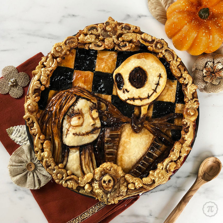 Jack và Sally trong phim " Nightmare Before Christmas".