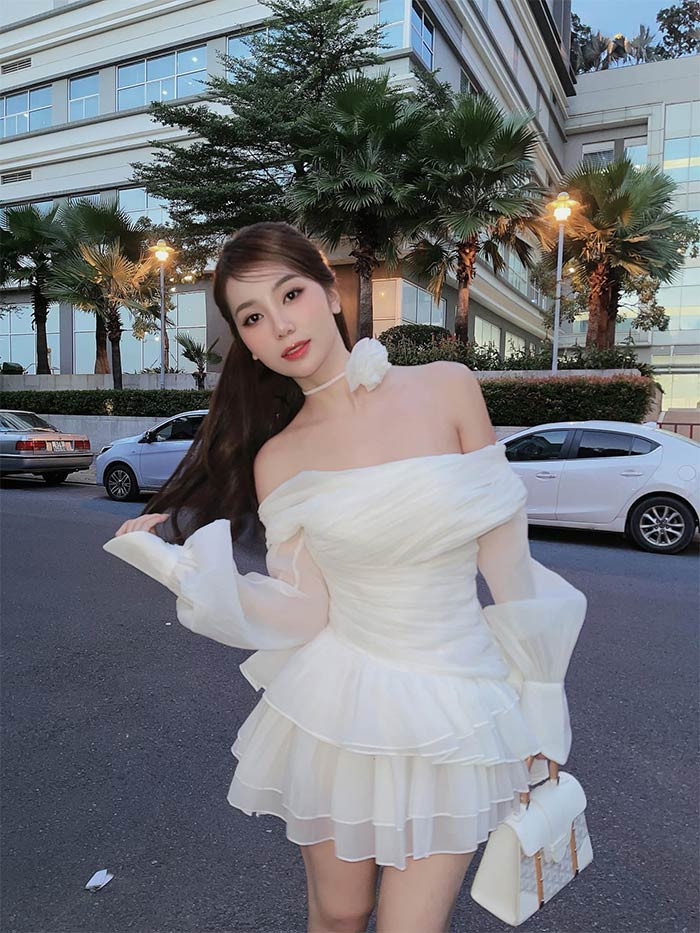 Hoàng Kim Chi đã giành danh hiệu Miss Fire Vietnam tương đương danh hiệu Á hậu 3 tại vòng chung kết của cuộc thi Miss Earth Vietnam 2023. (Ảnh: FB Hoàng Kim Chi)