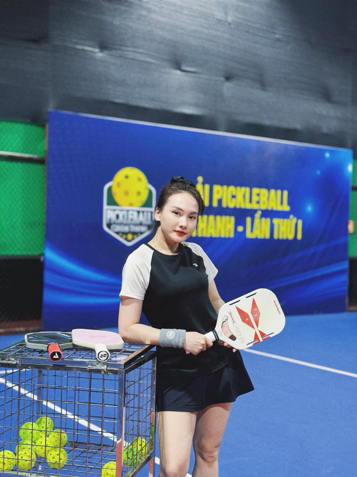 Tin tức sao Việt 4/9: Bảo Thanh gia nhập chơi môn thể thao pickleball. Ảnh: FB Bảo Thanh