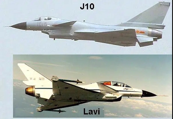 Chiếc Lavi cũng dựa trên nền tảng F-16, nhưng chương trình Lavi cuối cùng đã bị hủy bỏ, do các lo ngại về chi phí và chính trị. Năm 1987, Văn phòng Tình báo Hải quân Mỹ tuyên bố, Trung Quốc đã nhận được thiết kế Lavi và là cơ sở phát triển lên chiến đấu cơ J-10 của Trung Quốc sau này.