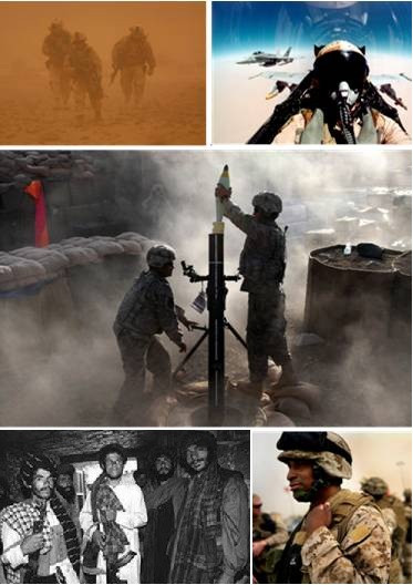 Sau vụ tấn công khủng bố ngày 11/9/2001, với lý do là Taliban đã “dung dưỡng” cho trùm khủng bố Osama bin Laden; một cuộc chiến tranh tổng lực do Mỹ đứng đầu, nhằm lật đổ đổ chính quyền Taliban và xóa bỏ mối đe dọa do Al-Qaeda gây ra đã được tiến hành.