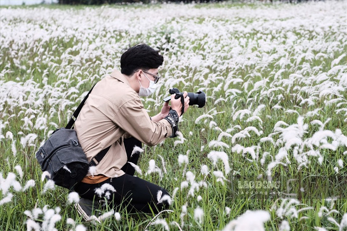 Giữa khu đô thị sầm uất, việc xuất hiện một không gian đẹp và thơ mộng như trên đã thu hút nhiều người đến chụp ảnh.