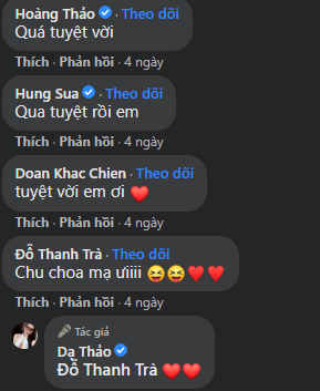 Những hình ảnh lung linh, nhẹ nhàng của Dạ Thảo nhận được hàng nghìn lượt thích, bình luận và chia sẻ.