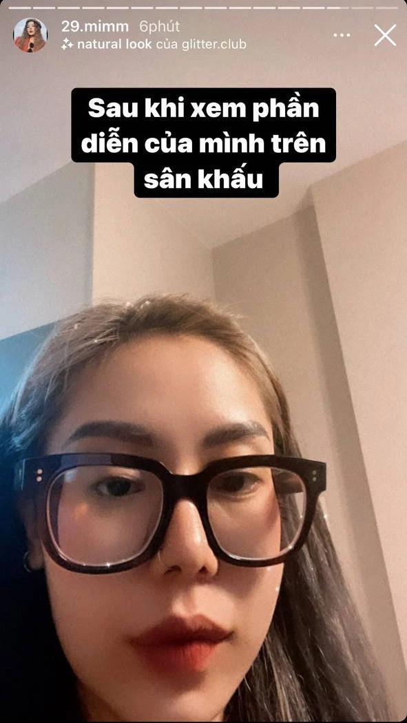 Tuy nhiên, không lâu sau màn trình diễn của mình lên sóng, Mai Âm Nhạc đăng tải story chia sẻ cảm xúc của mình. Cô nàng tố ekip chương trình đã chọn đoạn mình xấu để lên sóng. .