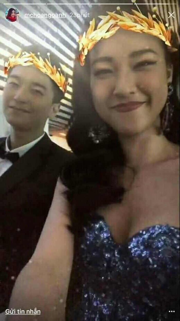 Hoàng Oanh sau đó cũng đã đăng lên instagram bức ảnh chụp chung "như chưa từng có cuộc chia ly". Sau khi cư dân mạng tỏ ra nghi ngờ thì cô nhanh chóng gỡ bức ảnh xuống. Ảnh: FB Huỳnh Hương.
