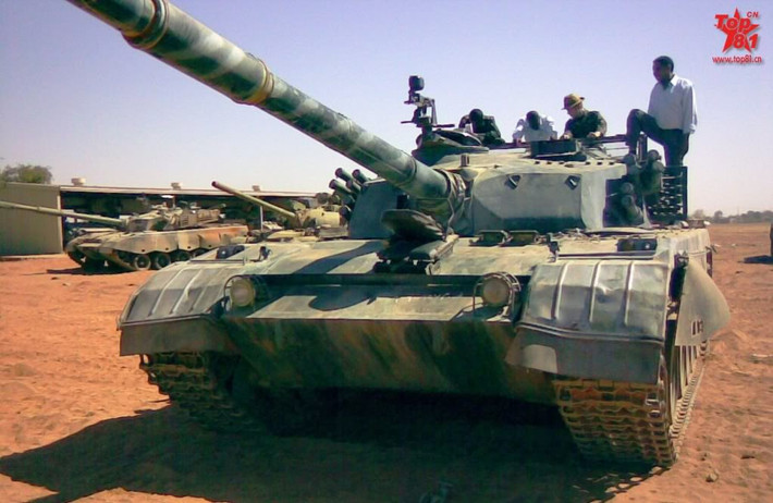 Ukraine cũng xuất khẩu xe tăng cũ sang châu Phi, đặc biệt là T-72 cho Nam Sudan và T-64 cho Congo, những chiếc xe tăng này bị đánh giá kém hơn so với xe tăng Type 96 của Sudan do Trung Quốc cung cấp.