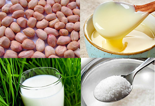 2. Thực phẩm tăng cân cho những nàng cò hương. Nguyên liệu: Lạc, sữa tươi, nước lọc, sữa đặc, đường trắng. Đặt chảo lên bếp, chờ một lúc cho chảo nóng lên, rồi đổ lạc vào, dùng đũa đảo đều tay đến khi chín.
