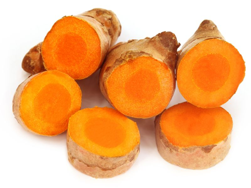 7. Củ nghệ tươi hấp đường phèn. Củ nghệ tươi đem giã nhỏ, thêm nước lọc vào, 5g đường phèn đưa vào chưng cách thủy 10 phút cho bé uống, mỗi lần uống ½ thìa cà phê tùy vào độ tuổi của bé. Cứ như thế cho bé ngày uống 3 lần cho đến khi khỏi bệnh. Ảnh: bezut.vn.