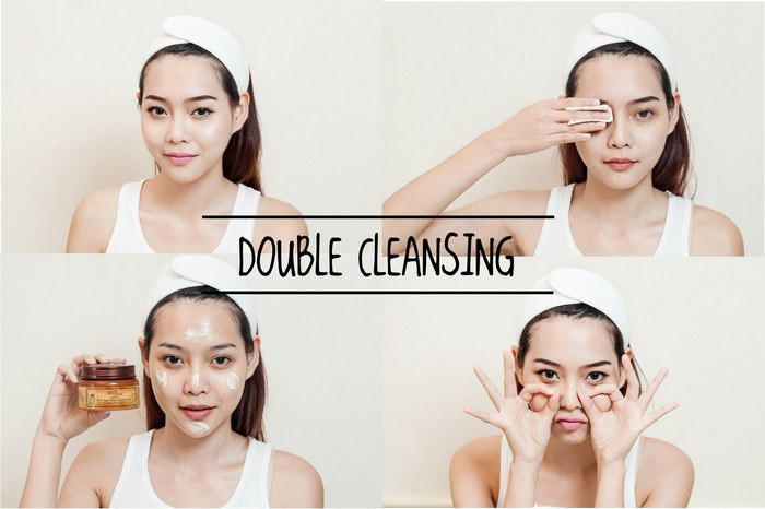 Dù bây giờ các sản phẩm trang điểm đã nhẹ nhàng và an toàn với làn da hơn trước đây nhiều nhưng tẩy trang hai bước vẫn được hầu hết phụ nữ Nhật áp dụng. Ảnh: Pinterest.