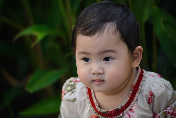 Con gái hoa hậu Hương Giang. Con gái của hoa hậu cùng chồng doanh nhân Trung Quốc có biệt danh là Tiểu Panda. Cô bé có thể nói được tiếng Anh, Trung, Việt. Mang nét đẹp lai châu Á bụ bẫm hệt như chú gấu nhỏ vô cùng đáng yêu. Ảnh: Giadinhvietnam.