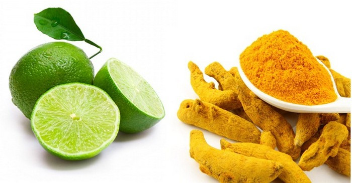 Nghệ, chanh. Vắt lấy nước cốt chanh trộn cùng bột nghệ và dùng hỗn hợp này lên vùng da bị nám. Để khô trong vòng 20-30 phút rồi rửa sạch. Chỉ sau một tuần, bạn thấy vùng da bị nám, tàn nhang được cải thiện rõ rệt. Ảnh: Tritannhanghieuqua.