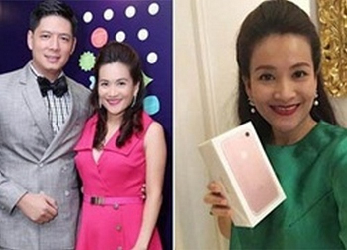 Thông thường món quà tết của Bình Minh dành tặng vợ sẽ là một món nữ trang hoặc túi xách, hay áo quần... Anh rất tâm huyết khi chọn cho Anh Thơ những món quà ý nghĩa mà theo anh có đủ hai yếu tố khiến vợ sẽ bất ngờ và xúc động. Mới đây, Anh Thư đã rất hạnh phúc khoe trên trang cá nhân món quà Bình Minh tặng. Ảnh: Saostar.