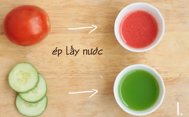 6. Mặt nạ cà chua + dưa leo: Làm nhuyễn dưa leo và cà chua rồi trộn chúng lại với nhau. Rửa mặt sạch với toner. Đắp mặt nạ khoảng 20 phút rồi rửa sạch lại bằng nước ấm. Mặt nạ này giúp dưỡng ẩm da và làm mờ sẹo. Ảnh: meohay.info.