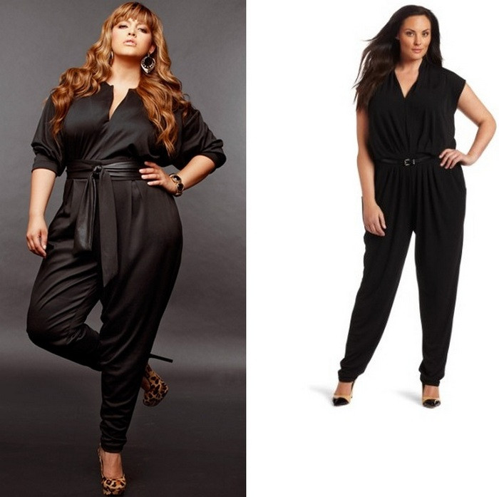 Người có cân nặng không được như ý hãy chọn cho mình một bộ jumpsuit tối màu, ít họa tiết và có độ ôm vừa phải. Bạn cũng nên chọn loại vải thun để có thể thoải mái vận động.