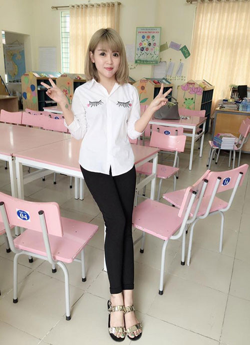 Mẹ chồng của cô hot girl. Nếu như trên mạng có hàng tá những cô gái ca cẩm về mẹ chồng khó tính thì cô nàng xinh đẹp tên là Nguyễn Ly Ly lại ca thán mẹ chồng một cách dí dỏm. Mẹ chồng yêu chiều cô đến mức mẹ đẻ còn phải thốt lên: "Mẹ cũng không chiều mày được như bà thông gia đâu, liệu mà ăn ở". Ảnh: Tiin.vn.