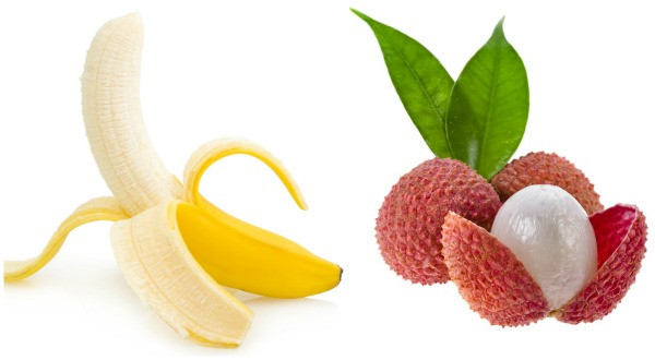 Mặt nạ vải, chuối: Dùng 4-5 quả vải, tách lấy thịt, xay nhuyễn cùng ¼ quả chuối chín. Thoa hỗn hợp lên da và massage đều, thư giãn trong 15-20 phút rồi rửa sạch với nước lạnh. Ảnh: Myphamsakura.net.