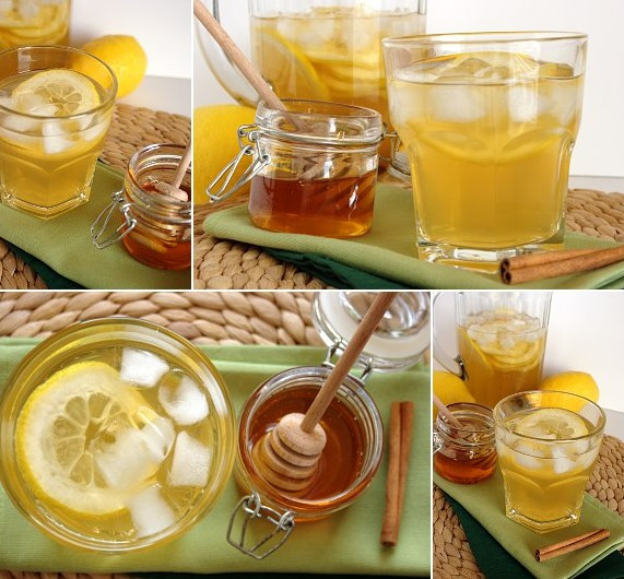 Cho sữa và mật ong vào bình có chanh, sau đó tiếp tục cho phần nước trà đã pha vào bình. Khuấy đều hỗn hợp cho các nguyên liệu được hòa lẫn với nhau. Khi uống dầm các miếng chanh ra cho vị chua đều trong ly sữa. Tùy theo khẩu vị của từng người mà có thể thêm sữa hay thêm chanh tùy ý thích. Ảnh: banmatongrung.vn.