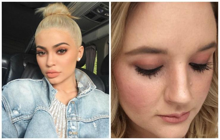 Màu mắt khói. Màu mắt của Kylie Jenner đã trở thành xu hướng phổ biến, trở thành thương hiệu của Kylie. Mặc dù vậy, khi Julia thử thì phát ban nổi lên khiến cô ngứa rát khủng khiếp. Vậy là cô phải từ bỏ màu mắt trong ngày đầu tiên.