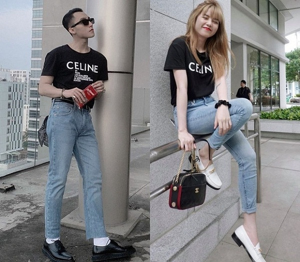 Trước khi tin đồn mối tình 8 năm bỗng "toang" vì "trà xanh", Thiều Bảo Trâm khoe trọn vẻ trẻ trung, năng động trong set đồ áo thun kết hợp với quần jeans. Không lâu sau đó, bộ đồ y xì đúc cũng được fans soi từng được Sơn Tùng M-TP chưng diện. Ảnh: Instagram NV, Internet.