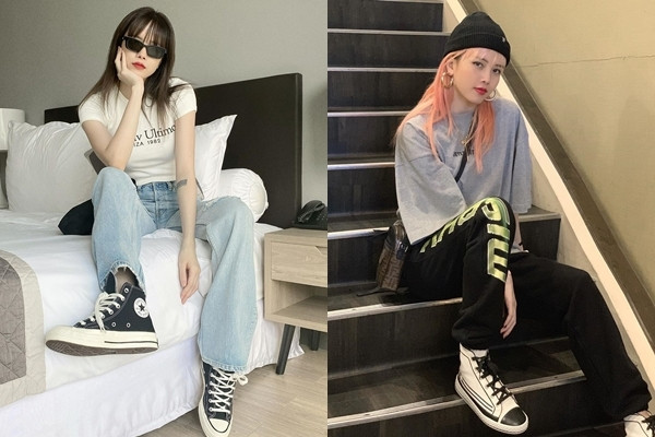 Ngoài trang phục, nữ ca sĩ còn khéo léo trong việc mix&match phụ kiện đi kèm.