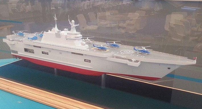 "Năm 2020, chúng tôi có kế hoạch phát triển tàu đổ bộ đa năng tương tự Mistral. Dự kiến sẽ đặt hàng 2 tàu, chiếc đầu tiên chuyển giao cho Hải quân Nga năm 2025", nguồn tin cho hay. Nguồn ảnh: Russia military