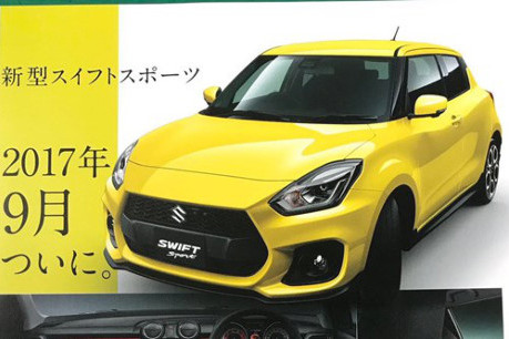 Chiếc hatchback cỡ nhỏ Suzuki Swift Sport 2018 sẽ được giới thiệu tới công chúng vào ngày 12/9 tới đây, trước thời điểm ra mắt chính thức giá bán của mẫu xe bất ngờ bị lộ trên catalogue quảng cáo.