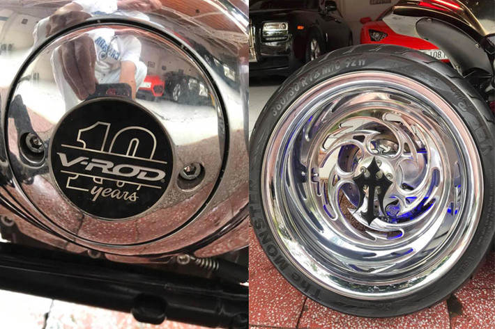 "Trái tim" của mẫu xe môtô Harley-Davidson V-Rod là khối động cơ V-Twin vẫn được giữ nguyên, dung tích 1.250 phân khối, sản sinh công suất tối đa 123 mã lực tại vòng tua máy 8.000 vòng/phút và mô-men xoắn cực đại 117 Nm tại 6.500 vòng/phút.