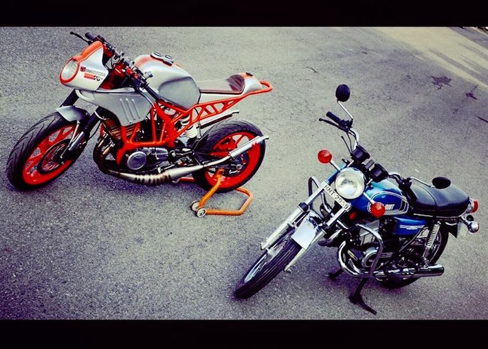 Phần thân vỏ của chiếc xe được Aseem tự thiết kế hoàn toàn, với kiểu dáng cafe racer hiện đại.