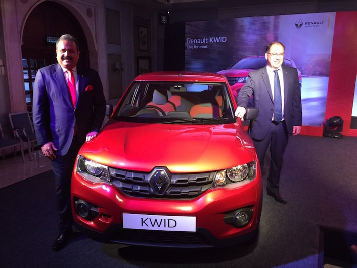 Ra mắt đầu tiên tại thị trường Ấn Độ vào cuối tháng 9, Renault Kwid là mẫu crossover toàn cầu thứ 3 của hãng xe Pháp, sau Koleos và Kadjar. Tên gọi của xe được lấy từ mẫu concept vào năm 2014.