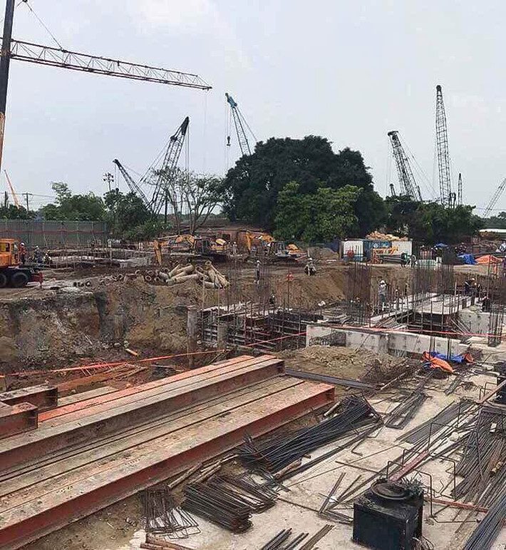 Dự án được triển khai xây dựng từ đầu năm 2017, dự kiến bàn giao nhà vào quý IV/2018. Ảnh: Tập đoàn bất động sản Đất Xanh.