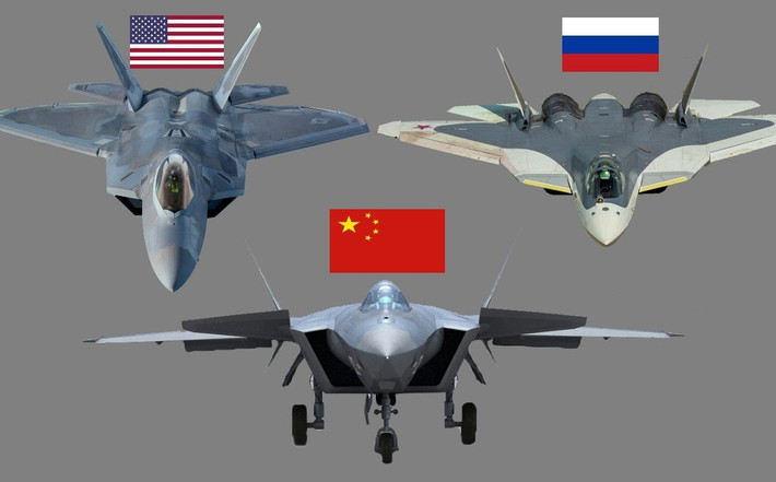 Su-57 là mẫu tiêm kích được cho là có khả năng cạnh tranh với F-22, F-35 của Mỹ và J-20 của Trung Quốc, nhưng đến nay Nga vẫn chưa đưa vào sản xuất hàng loạt để trang bị cho quân đội.