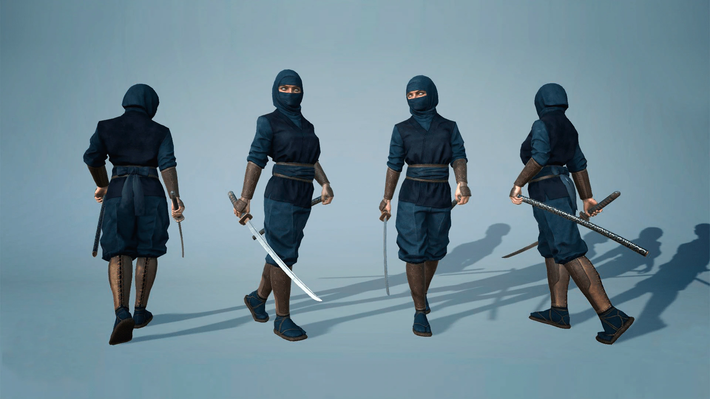 Các ninja nữ được gọi là Kunoichi. Họ được đào tạo các loại võ thuật như taijutsu, kenjutsu, ninjutsu, có nhiệm vụ như một kẻ giết người, gián điệp, người đưa tin.