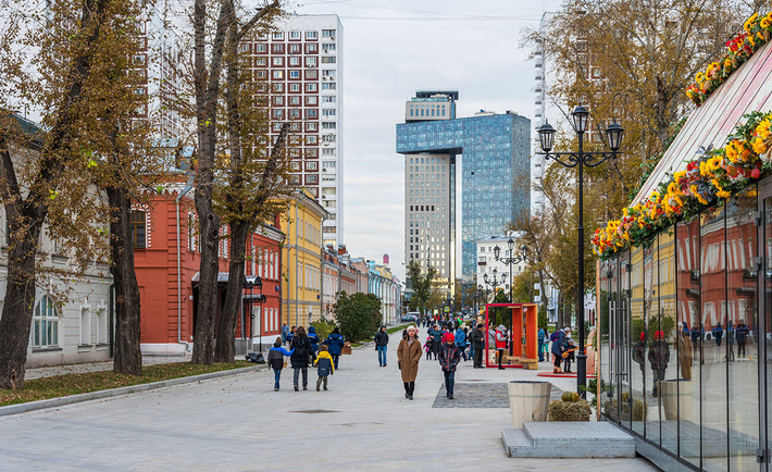 Cách trung tâm không xa, ở phía đông thủ đô Moscow, phố Shkolnaya gần đây đã trở thành phố đi bộ được rất nhiều người dân yêu thích.