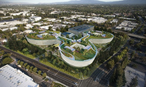 Trụ sở mới của Apple được xây dựng tại thành phố Sunnyvale, California.