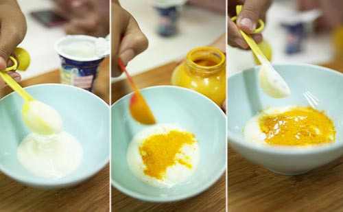 Cách làm sữa nghệ rất đơn giản. Chỉ cần ½ muỗng cà phê tinh bột nghệ, ¼ cốc nước và đổ thêm sữa vừa đủ. Đặt hỗn hợp này vào lò vi sóng hoặc nấu trong vào phút để nó hòa quyện các thành phần với nhau. Bạn có thể lọc bỏ phần bã nghệ lấy tinh chất sữa nghệ để có được tác dụng của sữa nghệ như sau.