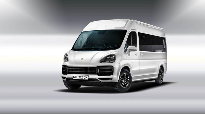 Xe van Porsche.