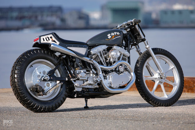 Vốn mang kiểu dáng và thiết kế hoài cổ của những năm 60 thế kỷ trước, chiếc môtô Harley-Davidson Shovelhead 1968 cuốn hút hơn hẳn khi được độ ngoại hình mới. Nguồn ảnh: Bike EXIF.